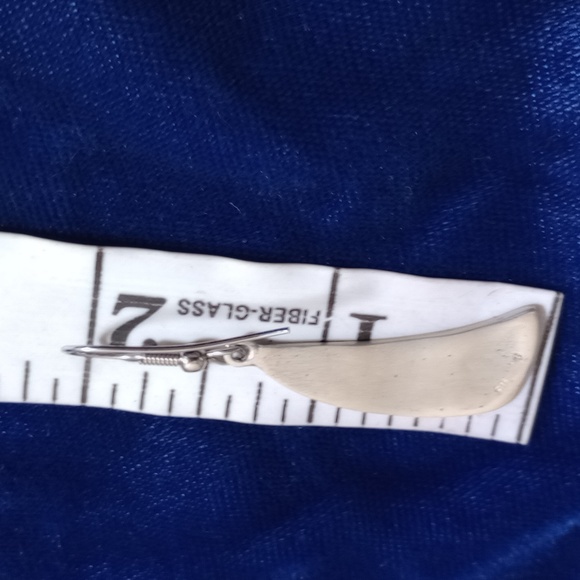 Sterling Silver Overlay Tribal Claw Design Dangle Earrings - Picture 4 of 13